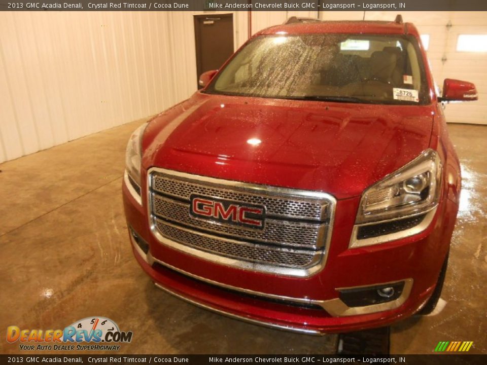 2013 GMC Acadia Denali Crystal Red Tintcoat / Cocoa Dune Photo #2