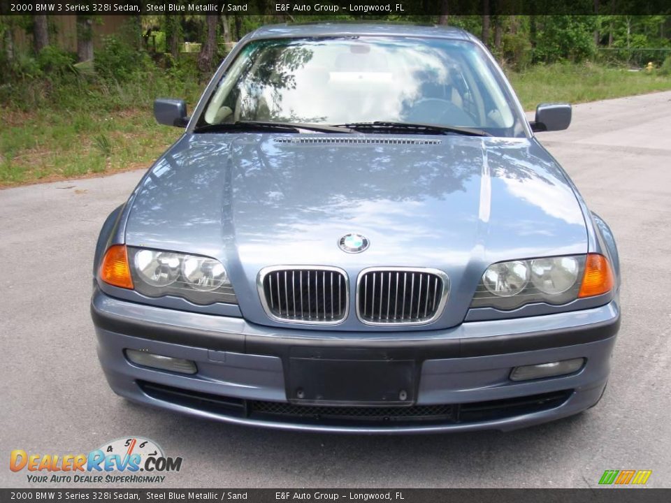 2000 BMW 3 Series 328i Sedan Steel Blue Metallic / Sand Photo #2