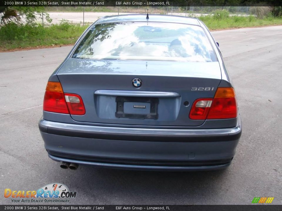 2000 BMW 3 Series 328i Sedan Steel Blue Metallic / Sand Photo #8
