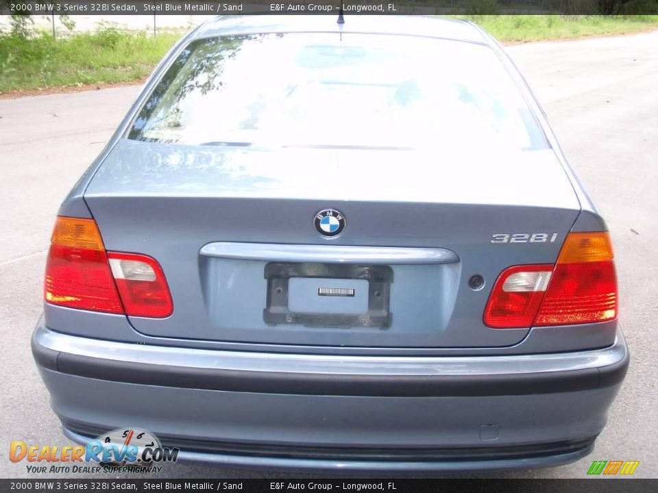 2000 BMW 3 Series 328i Sedan Steel Blue Metallic / Sand Photo #9