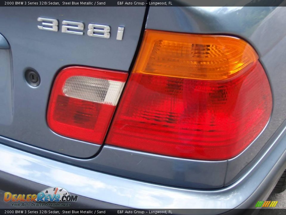 2000 BMW 3 Series 328i Sedan Steel Blue Metallic / Sand Photo #14