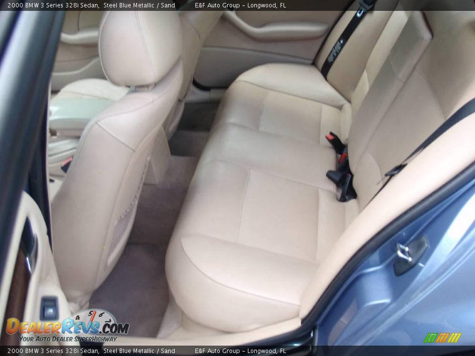 2000 BMW 3 Series 328i Sedan Steel Blue Metallic / Sand Photo #18