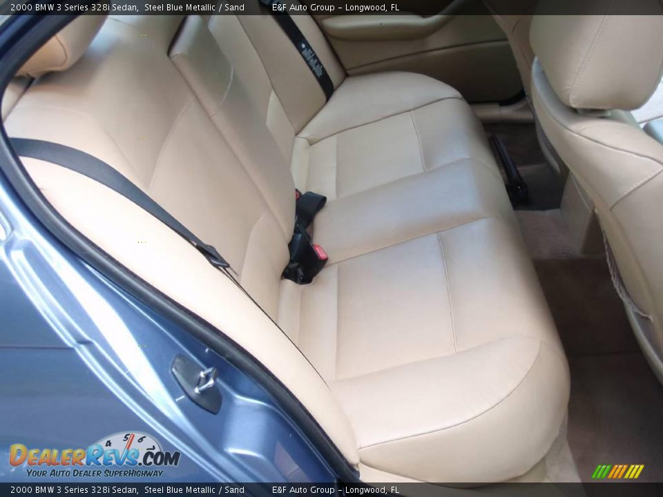 2000 BMW 3 Series 328i Sedan Steel Blue Metallic / Sand Photo #19