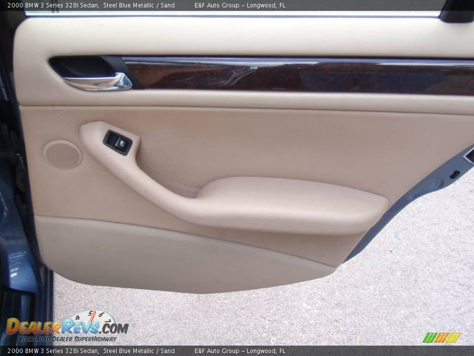 2000 BMW 3 Series 328i Sedan Steel Blue Metallic / Sand Photo #20