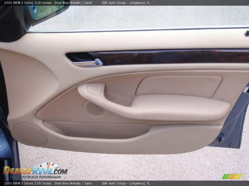 2000 BMW 3 Series 328i Sedan Steel Blue Metallic / Sand Photo #21