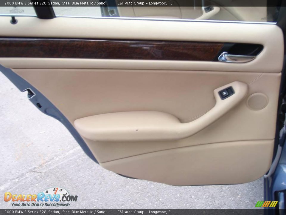 2000 BMW 3 Series 328i Sedan Steel Blue Metallic / Sand Photo #22