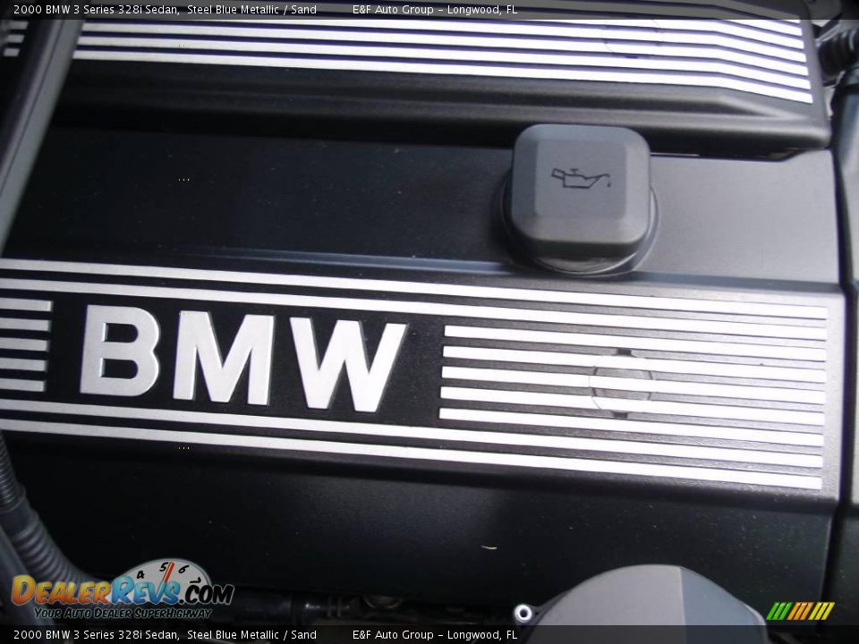 2000 BMW 3 Series 328i Sedan Steel Blue Metallic / Sand Photo #24