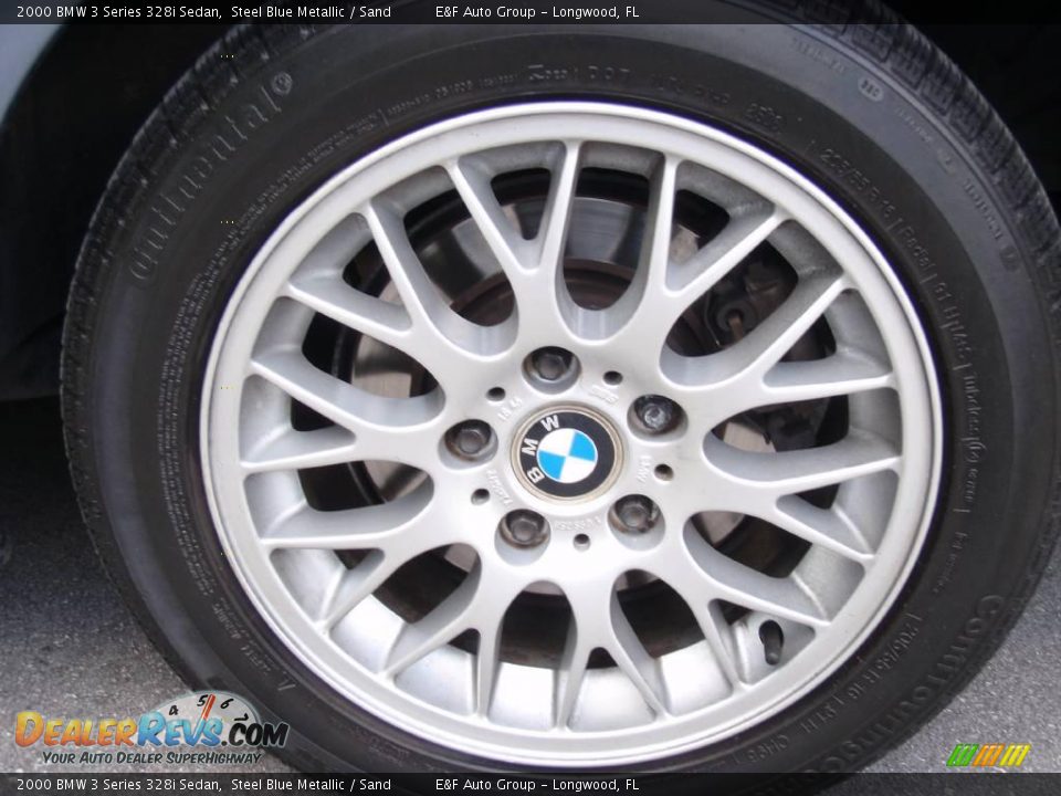 2000 BMW 3 Series 328i Sedan Steel Blue Metallic / Sand Photo #27