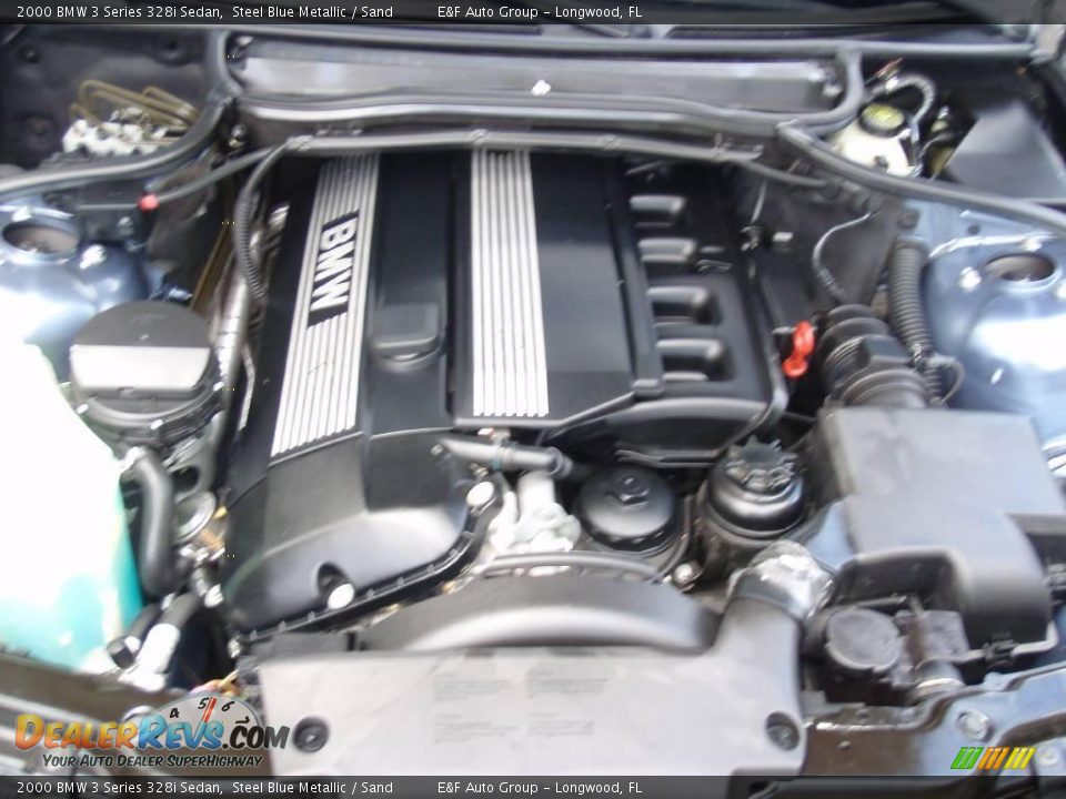 2000 BMW 3 Series 328i Sedan Steel Blue Metallic / Sand Photo #28