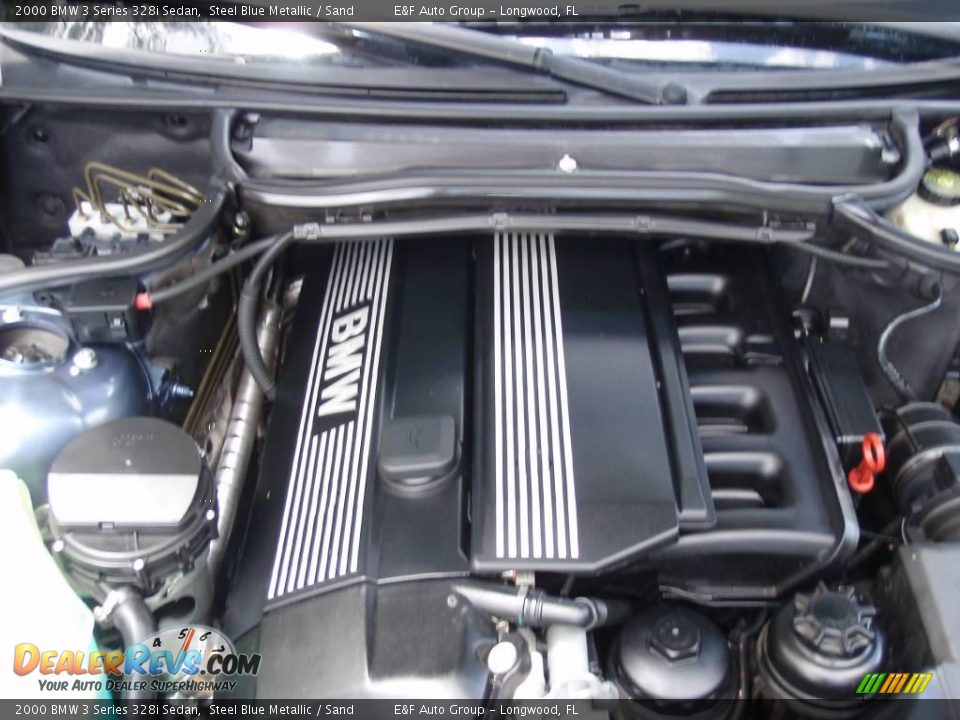 2000 BMW 3 Series 328i Sedan Steel Blue Metallic / Sand Photo #29