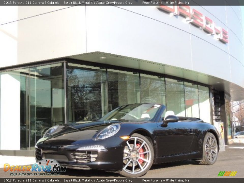 2013 Porsche 911 Carrera S Cabriolet Basalt Black Metallic / Agate Grey/Pebble Grey Photo #1