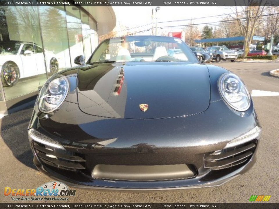 2013 Porsche 911 Carrera S Cabriolet Basalt Black Metallic / Agate Grey/Pebble Grey Photo #3