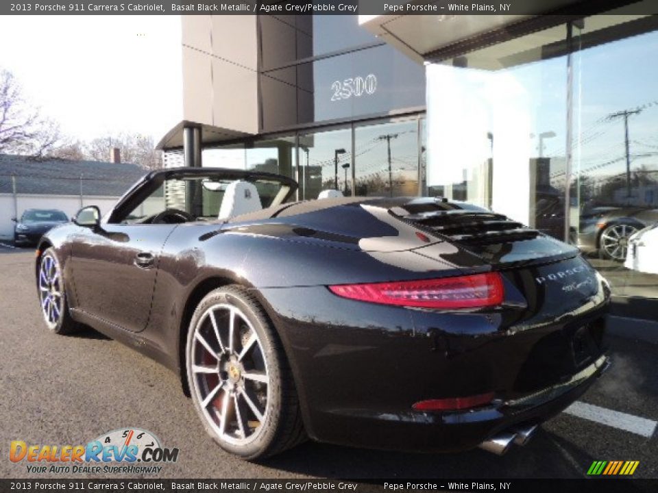 2013 Porsche 911 Carrera S Cabriolet Basalt Black Metallic / Agate Grey/Pebble Grey Photo #6