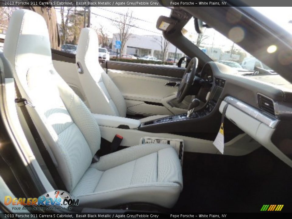 Agate Grey/Pebble Grey Interior - 2013 Porsche 911 Carrera S Cabriolet Photo #26