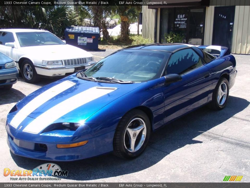 1993 Chevrolet Camaro Coupe Medium Quasar Blue Metallic / Black Photo #2