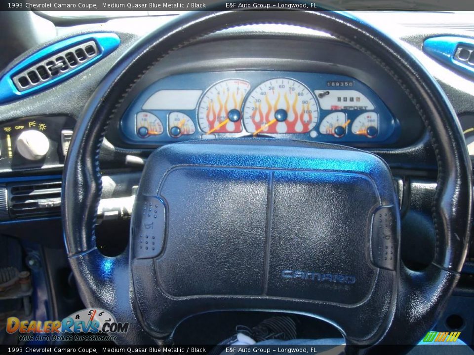 1993 Chevrolet Camaro Coupe Medium Quasar Blue Metallic / Black Photo #18