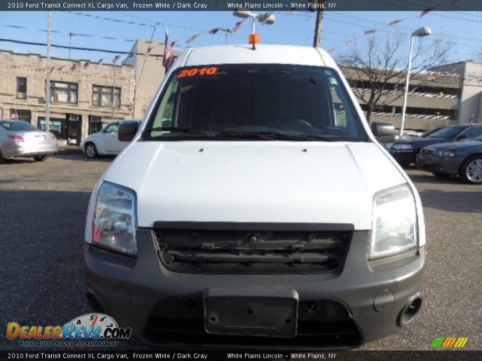 2010 Ford Transit Connect XL Cargo Van Frozen White / Dark Gray Photo #3