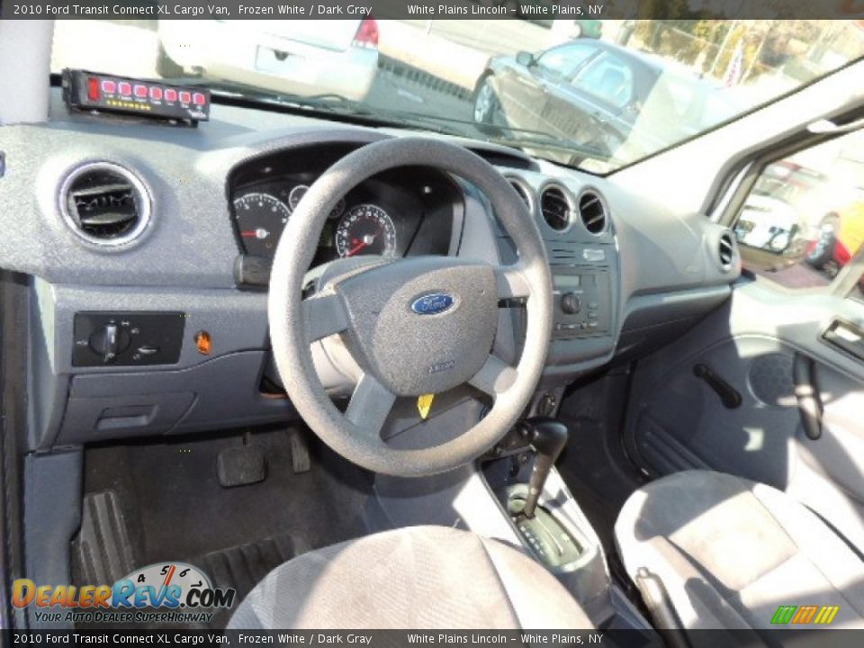 2010 Ford Transit Connect XL Cargo Van Frozen White / Dark Gray Photo #17