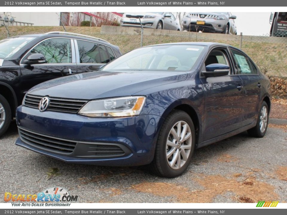 2012 Volkswagen Jetta SE Sedan Tempest Blue Metallic / Titan Black Photo #1