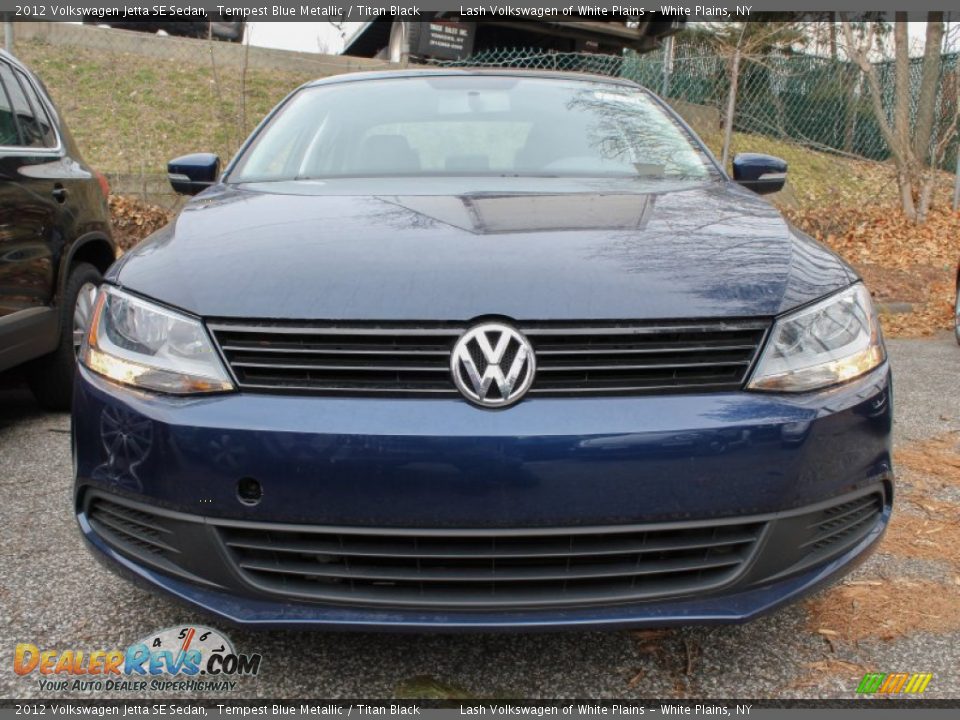 2012 Volkswagen Jetta SE Sedan Tempest Blue Metallic / Titan Black Photo #2