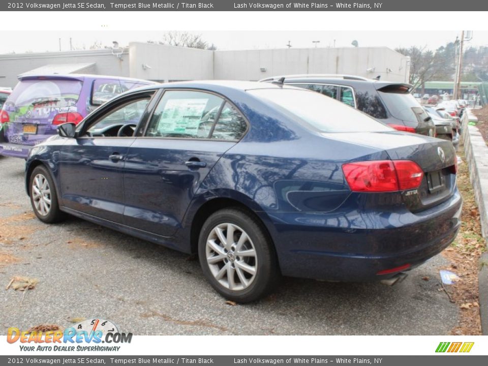 2012 Volkswagen Jetta SE Sedan Tempest Blue Metallic / Titan Black Photo #3