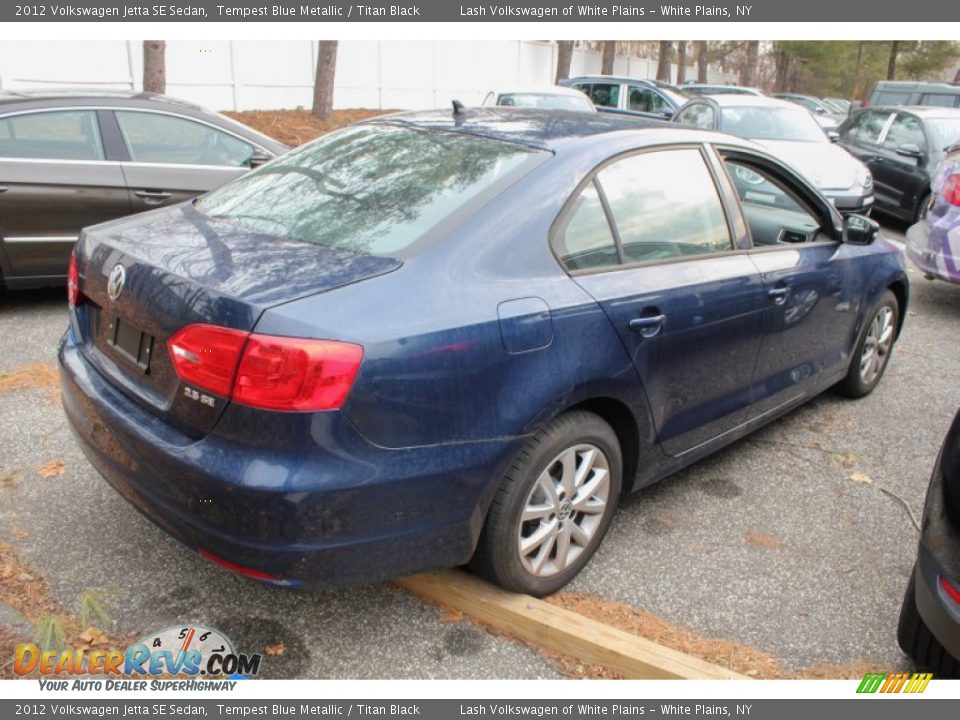 2012 Volkswagen Jetta SE Sedan Tempest Blue Metallic / Titan Black Photo #4