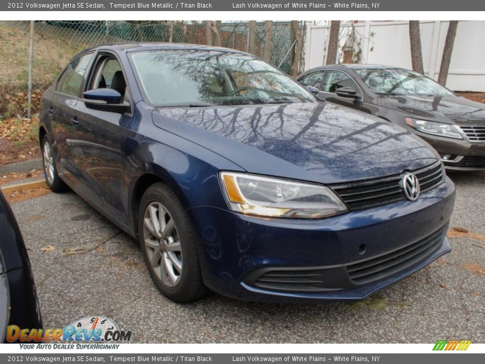 2012 Volkswagen Jetta SE Sedan Tempest Blue Metallic / Titan Black Photo #5