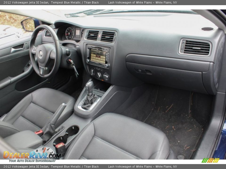 2012 Volkswagen Jetta SE Sedan Tempest Blue Metallic / Titan Black Photo #6