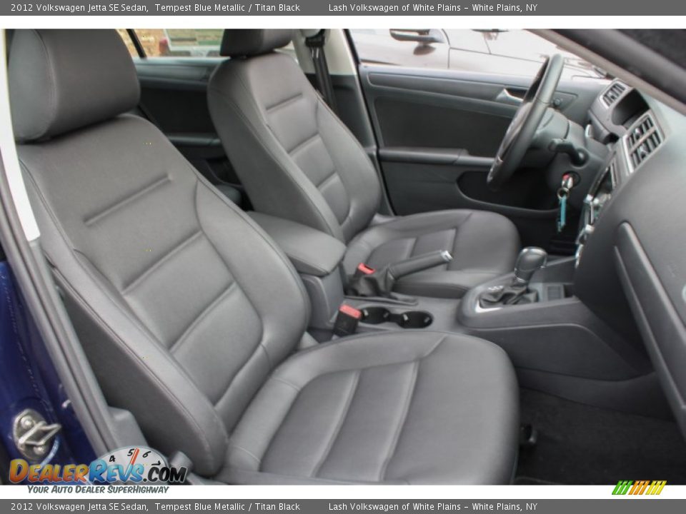 2012 Volkswagen Jetta SE Sedan Tempest Blue Metallic / Titan Black Photo #7