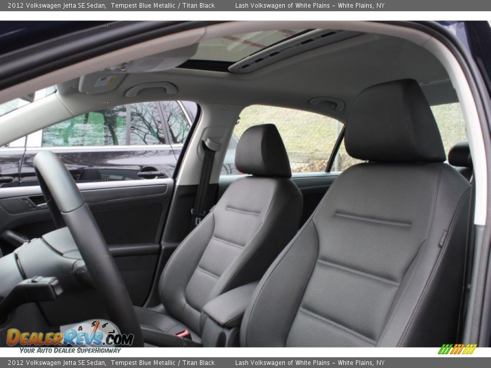2012 Volkswagen Jetta SE Sedan Tempest Blue Metallic / Titan Black Photo #9