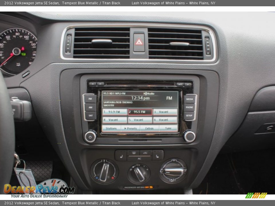 2012 Volkswagen Jetta SE Sedan Tempest Blue Metallic / Titan Black Photo #10