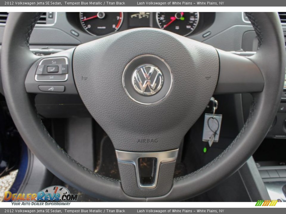 2012 Volkswagen Jetta SE Sedan Tempest Blue Metallic / Titan Black Photo #12