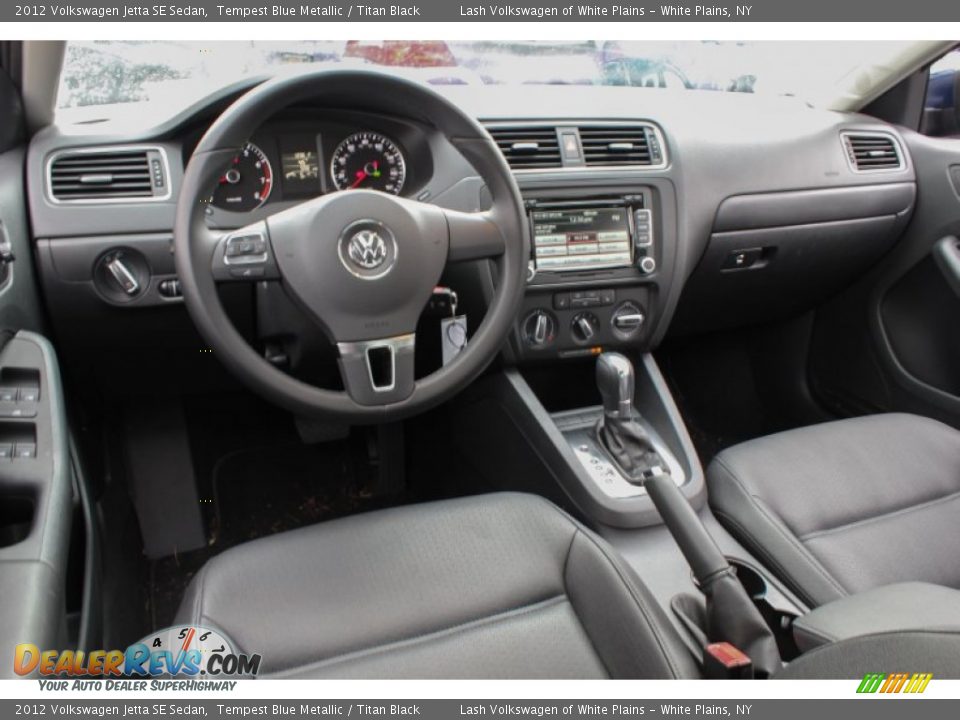2012 Volkswagen Jetta SE Sedan Tempest Blue Metallic / Titan Black Photo #13