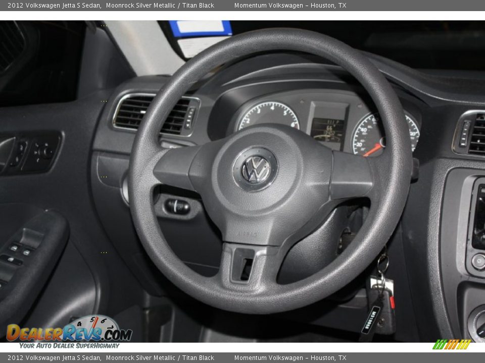 2012 Volkswagen Jetta S Sedan Moonrock Silver Metallic / Titan Black Photo #22