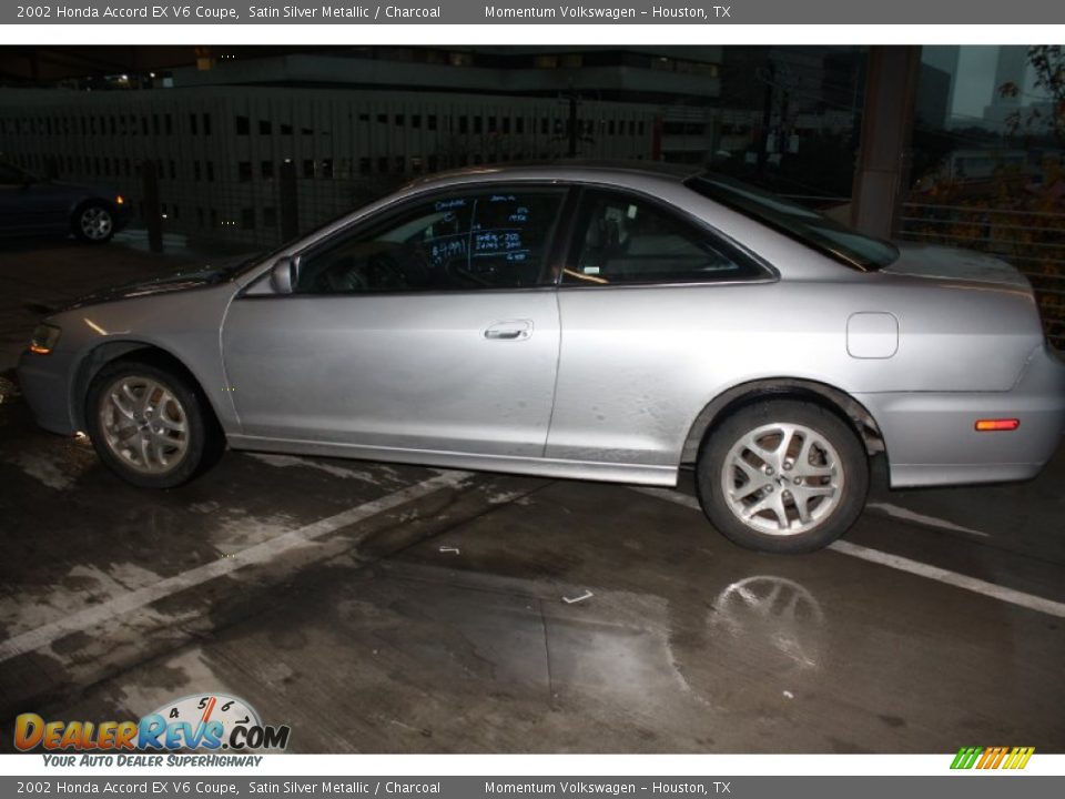 2002 Honda Accord EX V6 Coupe Satin Silver Metallic / Charcoal Photo #5