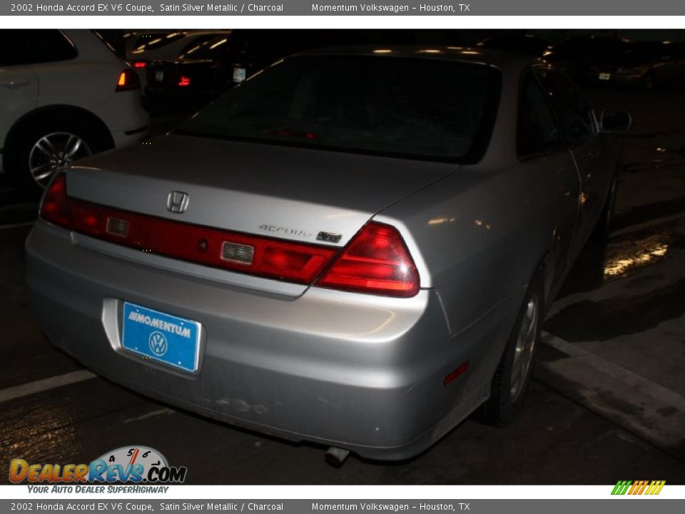 2002 Honda Accord EX V6 Coupe Satin Silver Metallic / Charcoal Photo #8