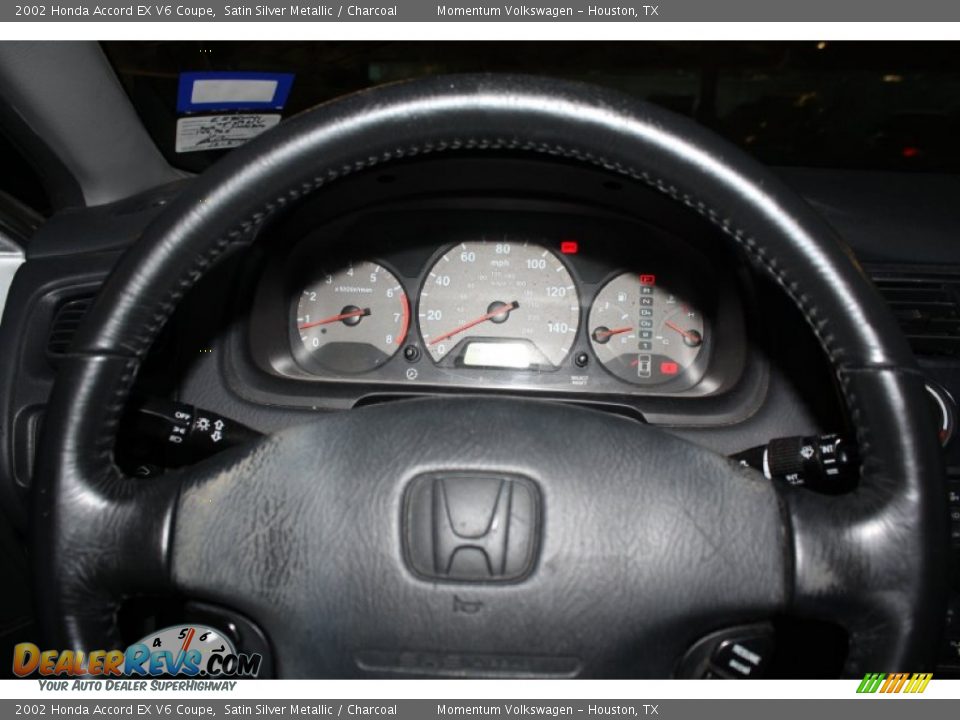 2002 Honda Accord EX V6 Coupe Satin Silver Metallic / Charcoal Photo #18