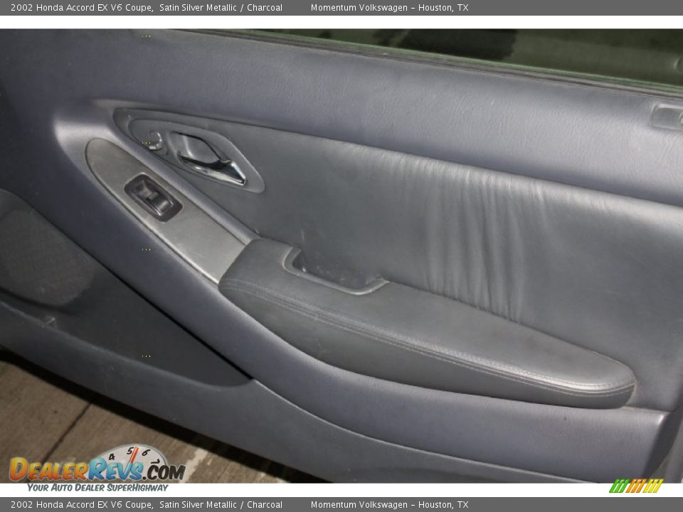 2002 Honda Accord EX V6 Coupe Satin Silver Metallic / Charcoal Photo #25