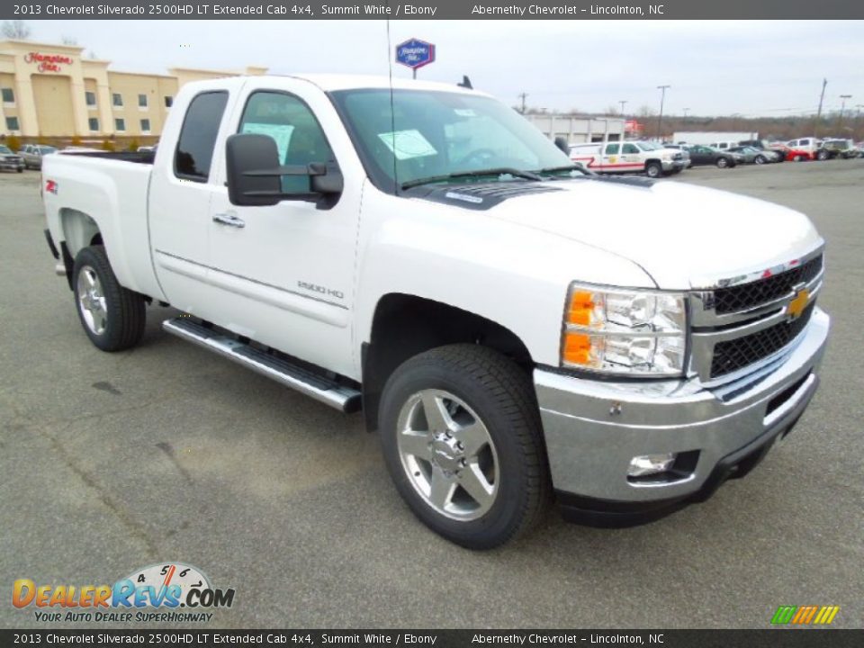 2013 Chevrolet Silverado 2500HD LT Extended Cab 4x4 Summit White / Ebony Photo #1
