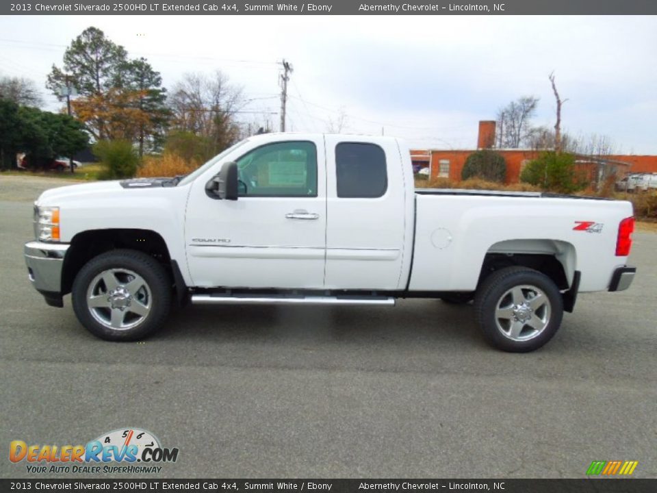 Summit White 2013 Chevrolet Silverado 2500HD LT Extended Cab 4x4 Photo #3