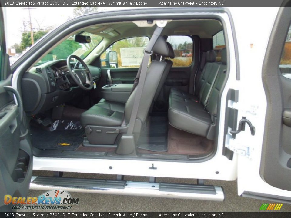 Ebony Interior - 2013 Chevrolet Silverado 2500HD LT Extended Cab 4x4 Photo #18