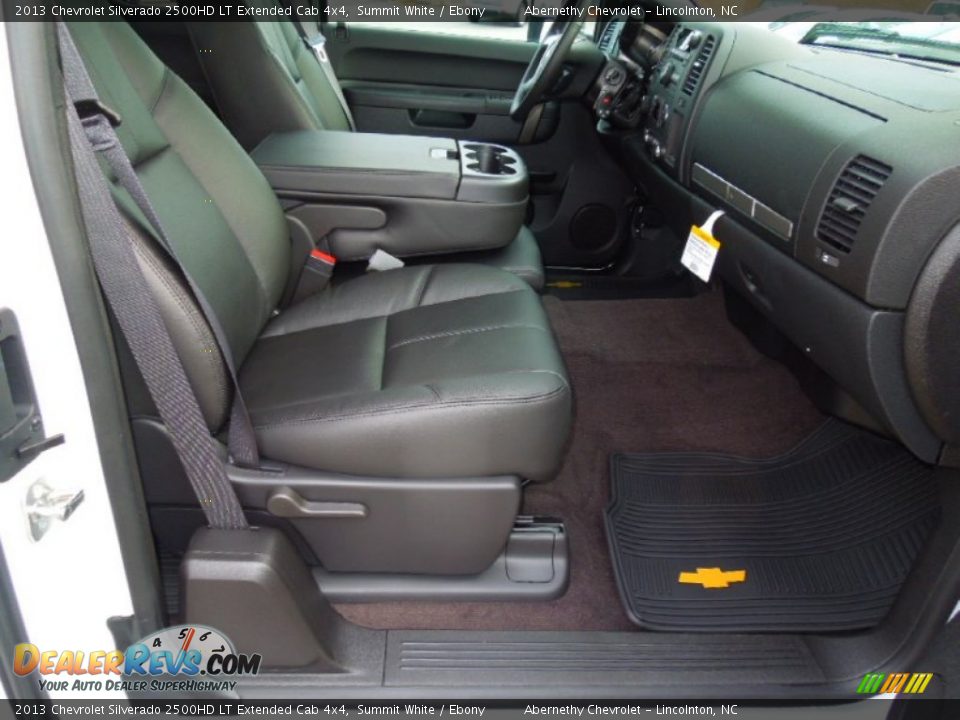 2013 Chevrolet Silverado 2500HD LT Extended Cab 4x4 Summit White / Ebony Photo #21