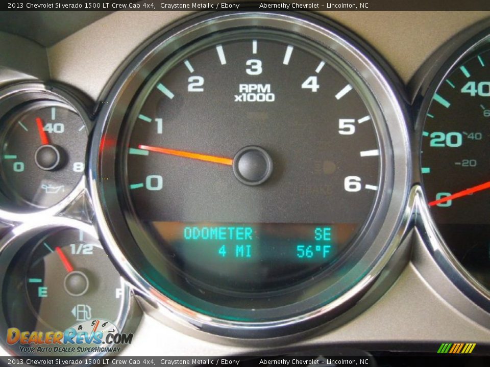 2013 Chevrolet Silverado 1500 LT Crew Cab 4x4 Graystone Metallic / Ebony Photo #16