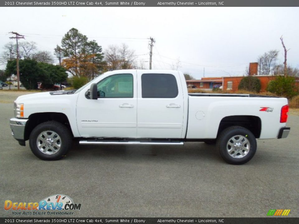 Summit White 2013 Chevrolet Silverado 3500HD LTZ Crew Cab 4x4 Photo #3