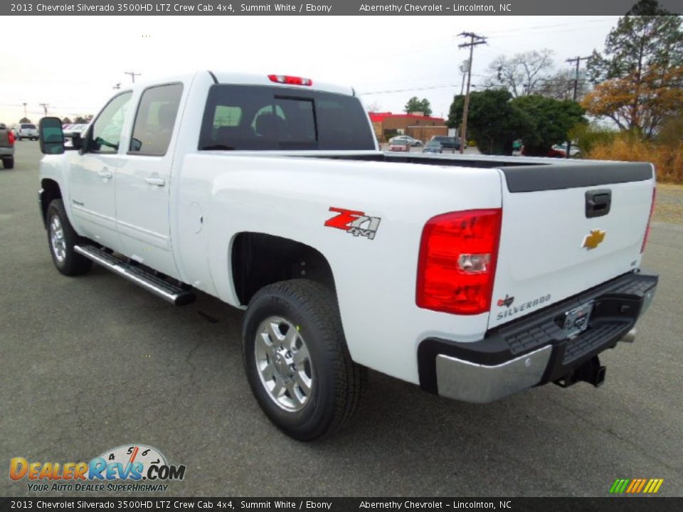 2013 Chevrolet Silverado 3500HD LTZ Crew Cab 4x4 Summit White / Ebony Photo #4