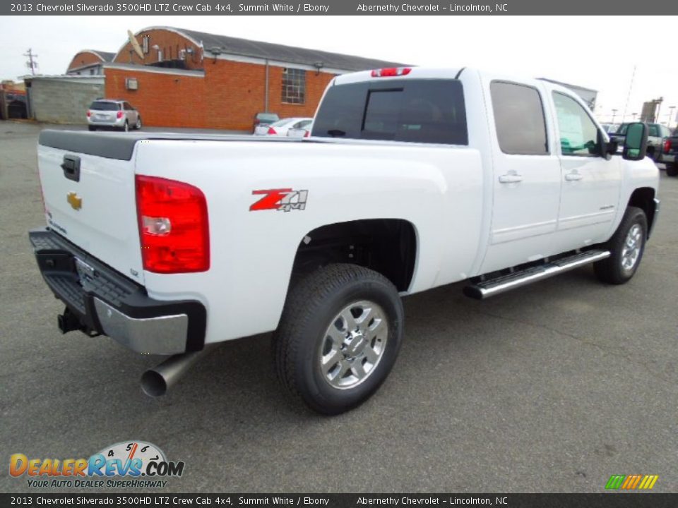 2013 Chevrolet Silverado 3500HD LTZ Crew Cab 4x4 Summit White / Ebony Photo #5