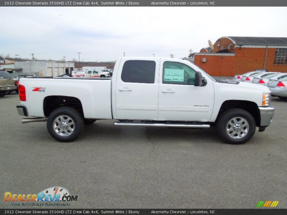 Summit White 2013 Chevrolet Silverado 3500HD LTZ Crew Cab 4x4 Photo #6