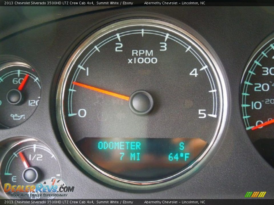 2013 Chevrolet Silverado 3500HD LTZ Crew Cab 4x4 Summit White / Ebony Photo #17