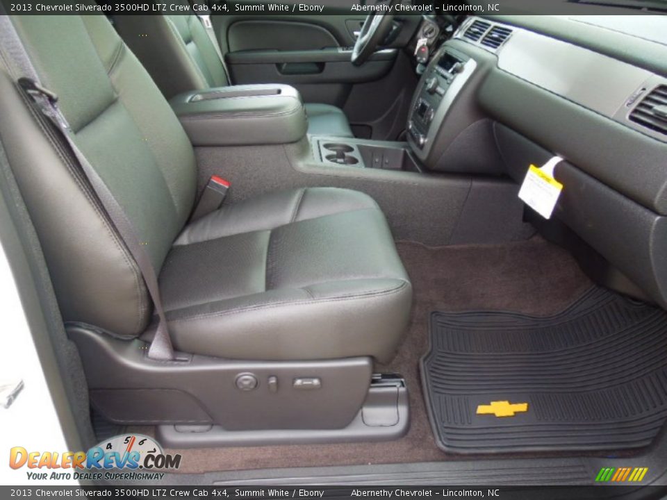 2013 Chevrolet Silverado 3500HD LTZ Crew Cab 4x4 Summit White / Ebony Photo #20