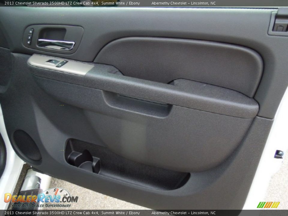 2013 Chevrolet Silverado 3500HD LTZ Crew Cab 4x4 Summit White / Ebony Photo #21